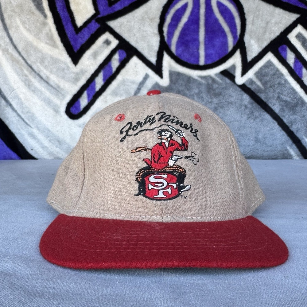 Size 7 3/8‎ - Vintage San Francisco 49ers Wool Hat Roman SnapBack Rare 90s